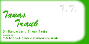 tamas traub business card